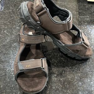 Skechers Relaxed Fit Louden Sport Sandals Brown Men's Size 12